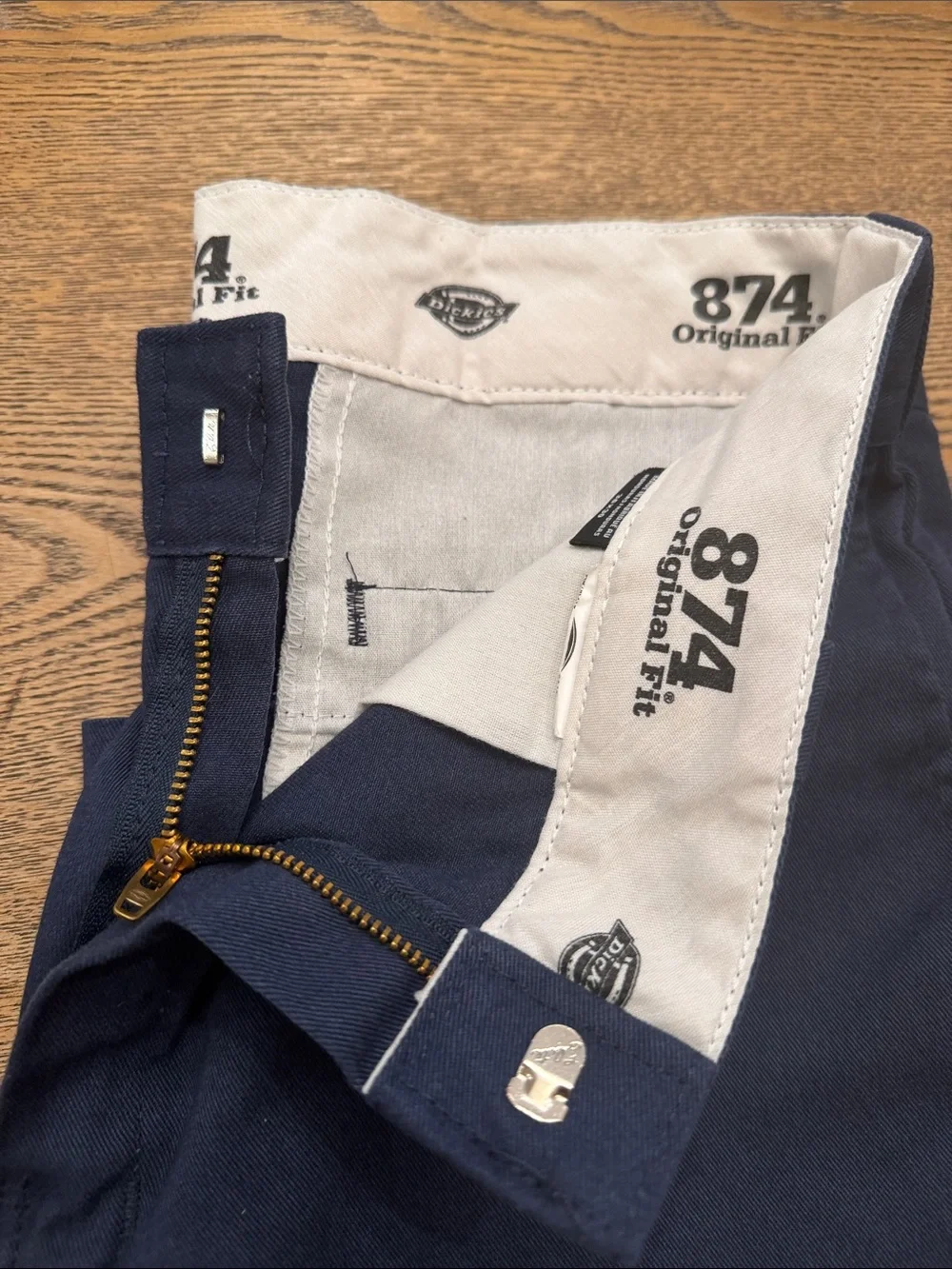 Dickies Men’s Navy Straight Work Pants 874  original fit. Like new. 43x30